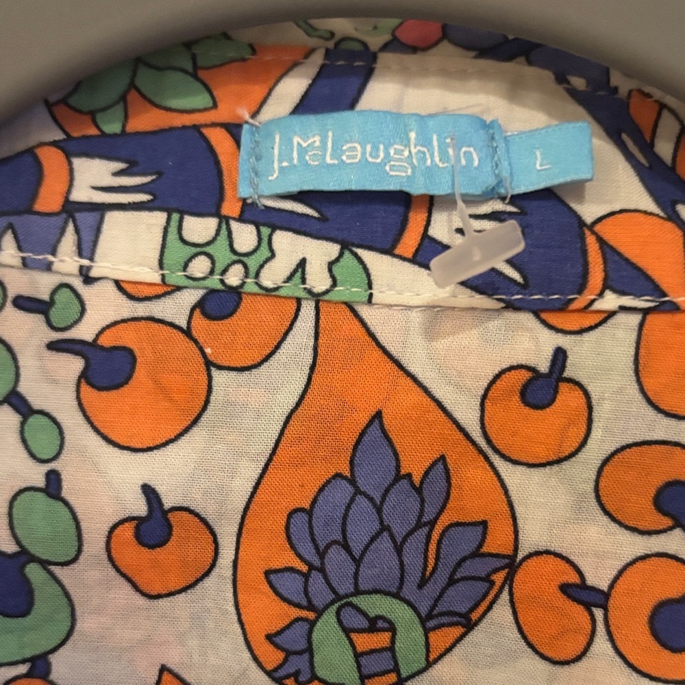 J. Mclaughlin Multicolor Printed Button Down Shirt - image 2